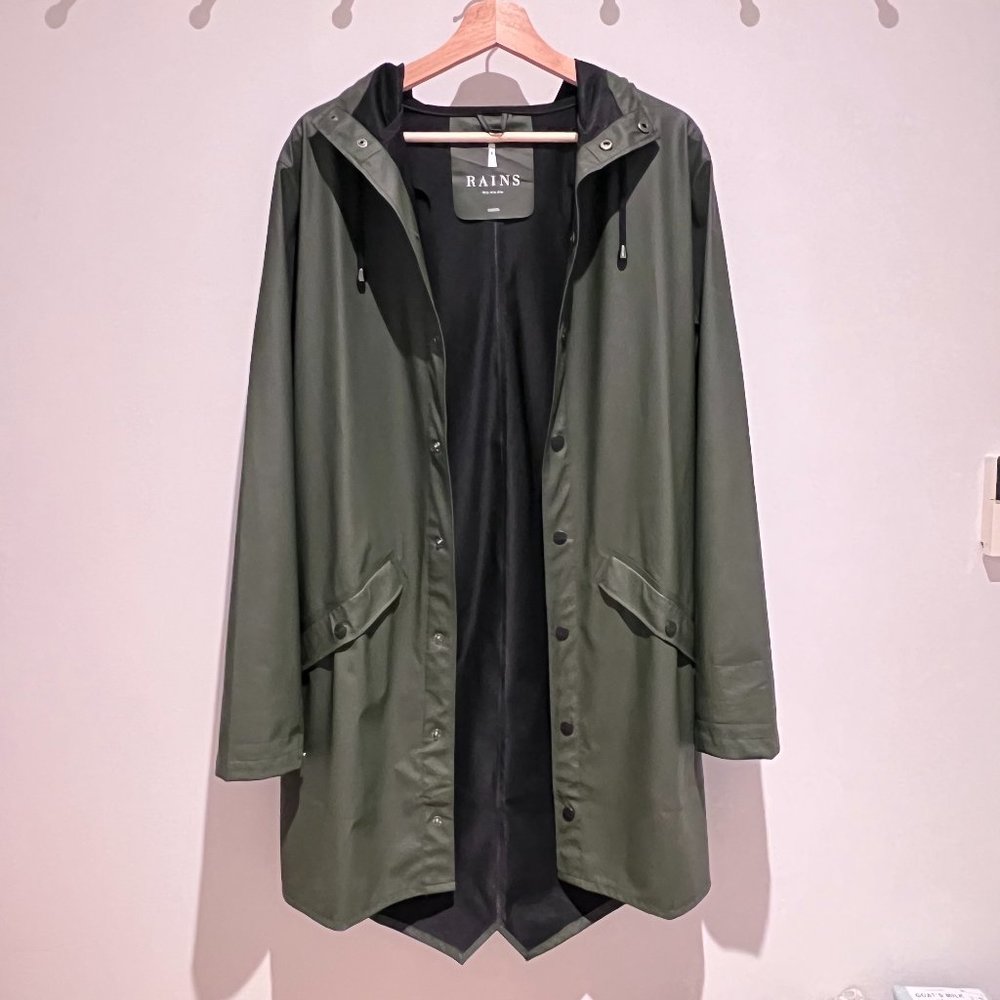 RAINS Women's XXS/XS Waterproof Rain Jacket